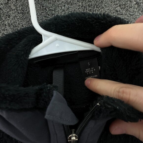 Patagonia Women Jacket Black Full Zip Fuzzy Soft Small USA Made Big Pockets - Picture 14 of 16